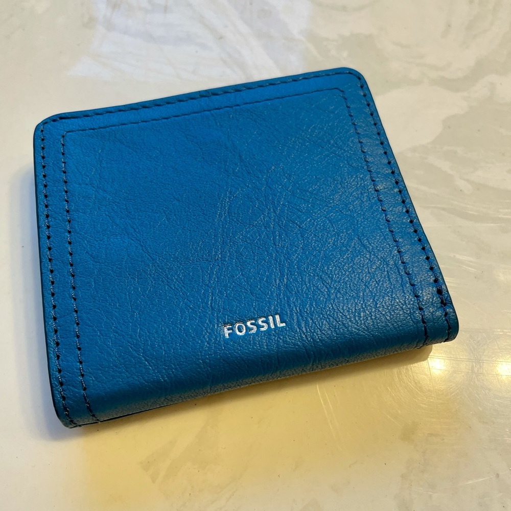 Fossil Slim Bifold Wallet - Blue Lagoon